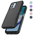 thumbnail image 1 of For Motorola Moto G 5G 2025 Case ,2 in 1 Phone Case for Moto G Play 5G 2025 6.7 inch ,Takfox Shockproof Protection Heavy Duty Armor Hard Plastic & Rubber Rugged Full Body Bumper Cover -Black, 1 of 9