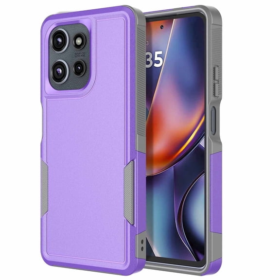 For Motorola Moto G 5G 2025 / Moto G 2026 / Moto G Play 2026 Phone Case, Sturdy Durable Bumper Military Grade Protection Dual Layer Shockproof Heavy Duty Rugged Phone Case - Purple