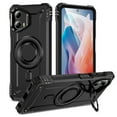 thumbnail image 1 of for Motorola Moto G 5G 2025 Case Magnetic with Camera Ring Kickstand, Slim Shockproof Military Protecive Wireless Charging Phone Cover Case Compatible with Moto G 5G 2025, Black, 1 of 7