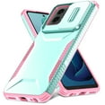 thumbnail image 1 of for Motorola Moto G 5G 2025 Case with Sliding Camera Lens Protective Cover, Heavy Duty Shockproof Rugged Military Grade Drop Protection Phone Case for Motorola Moto G 5G 2025, Green, 1 of 7