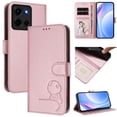 thumbnail image 1 of For Motorola Moto G 5G 2025 Litter Panda Embossing Leather Phone Case with RFID Blocking Card Slot Wallet Magnetic Clasp Lanyard Flip Stand Case,Pink,For Moto G 5G 2025, 1 of 9