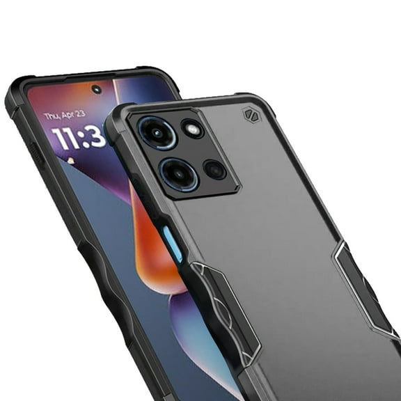 For Motorola Moto G 5G 2025 Slim Tough Shockproof Hybrid Heavy Duty 2in1 Dual Layer TPU Bumper Rugged Rubber Defend Armor Cover, XPM Phone Case [Gray]