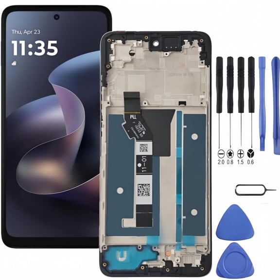 Motorola Moto G 5G 2026 Screen Replacement with Frame, 6.7 Inch IPS LCD Touch Digitizer, Complete Disassembly Repair Tool Kit for XT26131 XT261