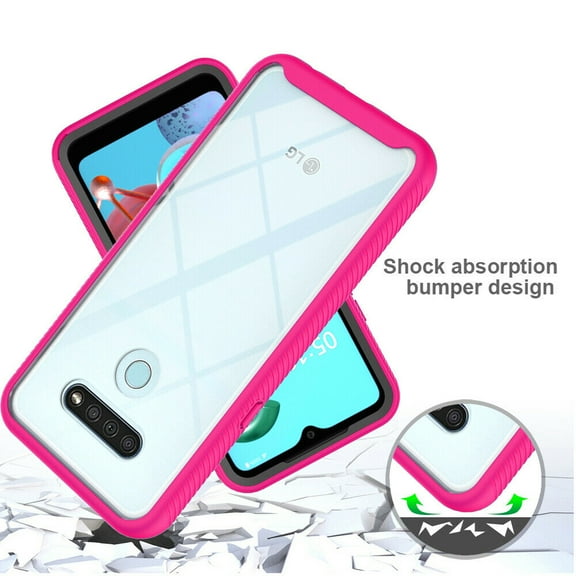 Motorola Moto G Fast Case, Transparent Drop Proof Cover (Pink)