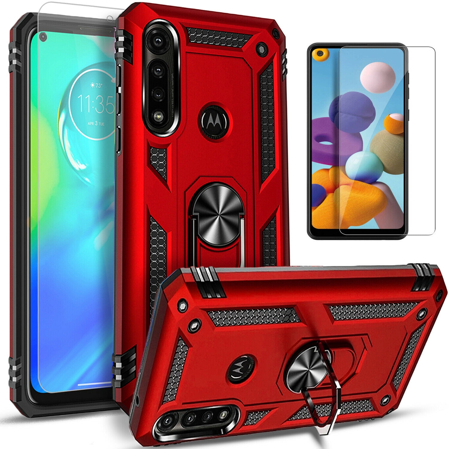 Motorola Moto G Fast Case, With [Tempered Glass Screen Protector Included], Drop