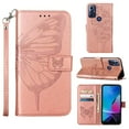 thumbnail image 1 of Motorola Moto G Play (2023) Case, Magnetic Folio Butterfly Patterned Wallet Case, Premium PU Leather with Wrist Strap Credit Card Holder Slots Kickstand Cover For Motorola Moto G Play (2023),
Rosegold, 1 of 7