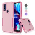 thumbnail image 1 of For Motorola Moto G Play 2023 Case ,Sturdy Phone Case for Moto G Play 2023,Tekcoo Shockproof Protection Heavy Duty Armor Hard Plastic & Rubber Rugged Bumper 2-in-1 Case Cover -Pink, 1 of 7
