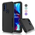 thumbnail image 1 of For Motorola Moto G Play 2023 Case ,Sturdy Phone Case for Moto G Play 2023,Tekcoo Shockproof Protection Heavy Duty Armor Hard Plastic & Rubber Rugged Bumper 2-in-1 Case Cover -Black, 1 of 7
