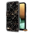 thumbnail image 1 of For Motorola Moto G Play 2023 Pattern Design Bling Glitter Shockproof Hybrid Soft TPU Frame and Hard PC Back Slim Phone Case Cover by Xpression - Marble Black, 1 of 7