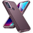 thumbnail image 1 of for Motorola Moto G Play 2023 Phone Case, Hybrid Hard PC Back + Silicone EVA Shockproof Protective Dustproof Non-Slip Heavy Duty Rugged Phone Case Cover for Motorola Moto G Play 2023, Purple, 1 of 7