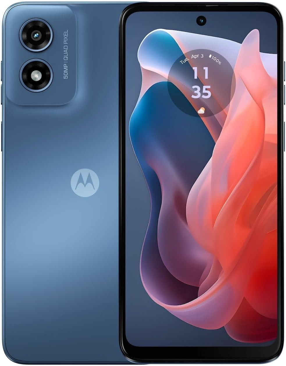 Motorola Moto G Play 2024 (64GB,4GB RAM) 6.5” Display |50MP Camera | 4G LTE | GSM Unlocked International Version | Sapphire Blue (XT2413-2) - Brand New