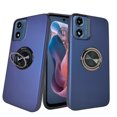 thumbnail image 1 of Motorola Moto G Play 2024 Phone Case, Slim Durable Shock Resistant Magenetic Back Ring Kickstand Blue, 1 of 5