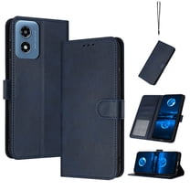 for Motorola Moto G Play 4G 2024 with RFID Blocking Wallet case Credit Card Holder,Flip Book PU Leather Phone case Shockproof Rugged Cover Women Men for Motorola Moto G Play 4G 2024,Darkblue