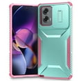 thumbnail image 1 of for Motorola Moto G Play 4G 2024 Rugged Case with Camera Lens Sliding Cover, Heavy Duty PC Protective Shockproof Cover with Slide Camera Cover Upgraded Drop Resistant Case, Green, 1 of 7