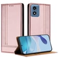 thumbnail image 1 of for Motorola Moto G Play 4G 2024 Slim Case with Card Holder, Premium PU Leather Wallet Case with Flip Card Slots Kickstand & Magnetic Closure for Motorola Moto G Play 4G 2024, Rosegold, 1 of 6