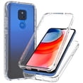 thumbnail image 1 of For Motorola Moto G Play Phone Case (2021), Mantto Full body Clear Cover PC + TPU Shockproof Anti-Scratch Gradient Bumper Rugged Two-layer Protection Cover for Motorola Moto G Play 2021 - Clear, 1 of 8
