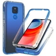thumbnail image 1 of For Motorola Moto G Play Phone Case (2021), Mantto Full body Clear Cover PC + TPU Shockproof Anti-Scratch Gradient Bumper Rugged Two-layer Protection Cover for Motorola Moto G Play 2021 - Blue, 1 of 8