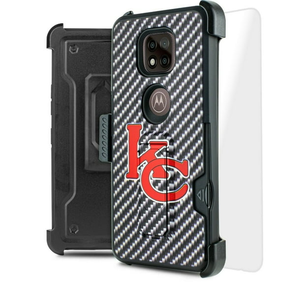 for Motorola Moto G Power 2021 Card Slot Magnetic Case Heavy Duty Shock Absorption Kickstand Armor Case with Belt Swivel Clip Holster Cover with Tempered Glass