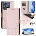 thumbnail image 1 of For Motorola Moto G Power (2025) PU Leather Flip Phone Case,With Shoulder Strap&Wrist Strap,Card Holder,Flip Folding Kickstand,Diamond Pattern Embossed,Shockproof RFID Blocking Wallet Case,Pink, 1 of 11