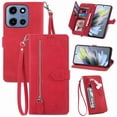 thumbnail image 1 of for Motorola Moto G Power 2026 6.8 inch Case, Wallet for Women Men, Durable PU Leather Magnetic Flip Lanyard Strap Wristlet Zipper Card Holder Wallet Phone Case for Motorola Moto G 2025, 1 of 10