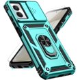 thumbnail image 1 of for Motorola Moto G Power 5G 2024 Case with Slide Camera Cover HD Screen Protector [ Grade Drop Tested]  Ring Holder Kickstand Protective Phone Case for Moto G Power 5G 2024, Mint, 1 of 9