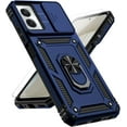 thumbnail image 1 of for Motorola Moto G Power 5G 2024 Case with Slide Camera Cover HD Screen Protector [Military Grade Drop Tested] Magnetic Ring Holder Kickstand Protective Phone Case for Moto G Power 5G 2024, Navy Blue, 1 of 17