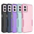 thumbnail image 1 of For Motorola Moto G Power 5G 2024 Case，Sturdy Durable Cover Cute Bumper Case for Moto G Power 5G 2024，Njjex Military Grade Protection Dual Layer Shockproof Heavy Duty Rugged Phone Case - Pink, 1 of 7