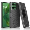 thumbnail image 1 of For Motorola Moto G Power 5G 2025 Case with Belt Clip Holster, Heavy Duty Shockproof Rugged Cell Phone Case Shell Combo Protective Kickstand Cover for Moto G Power 5G 2023 - Black, 1 of 10
