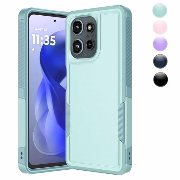 For Motorola Moto G Power 5G 2025 Case,Sturdy Durable Cover Cute Bumper Case for Moto G Power 5G 2025,Njjex Military Grade Protection Dual Layer Shockproof Heavy Duty Rugged Phone Case - Green