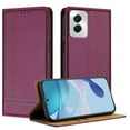 thumbnail image 1 of for Motorola Moto G Power 5G 2025 Slim Case with Card Holder, Premium PU Leather Wallet Case with Flip Card Slots Kickstand & Magnetic Closure for Motorola Moto G Power 5G 2025, Purple, 1 of 7