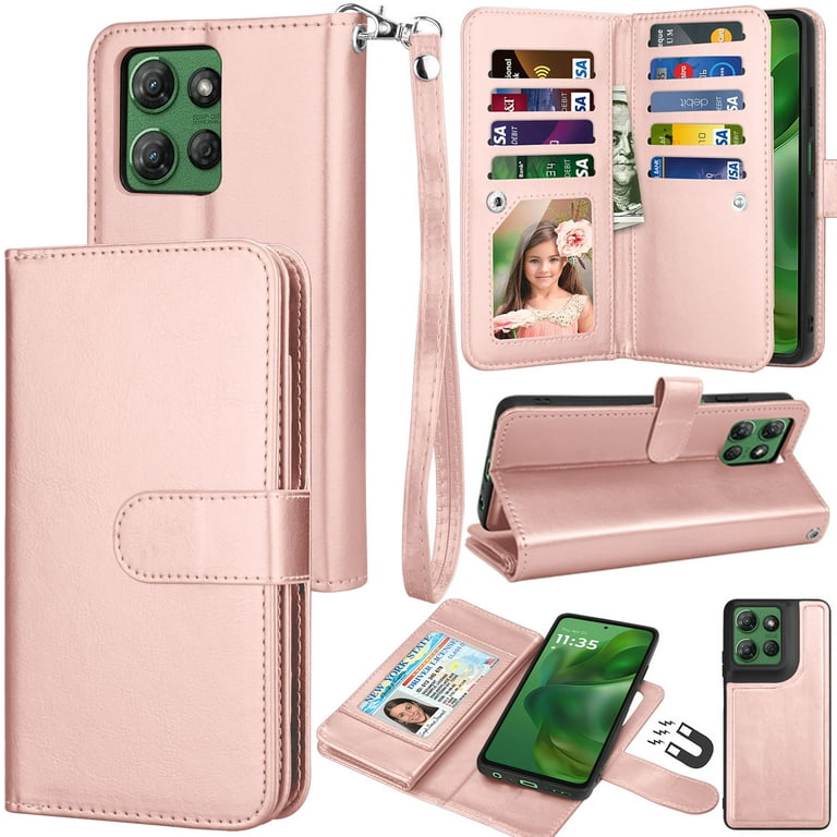 For Motorola Moto G Power 5G 2025 Wallet Case with Credit Card - Main Image