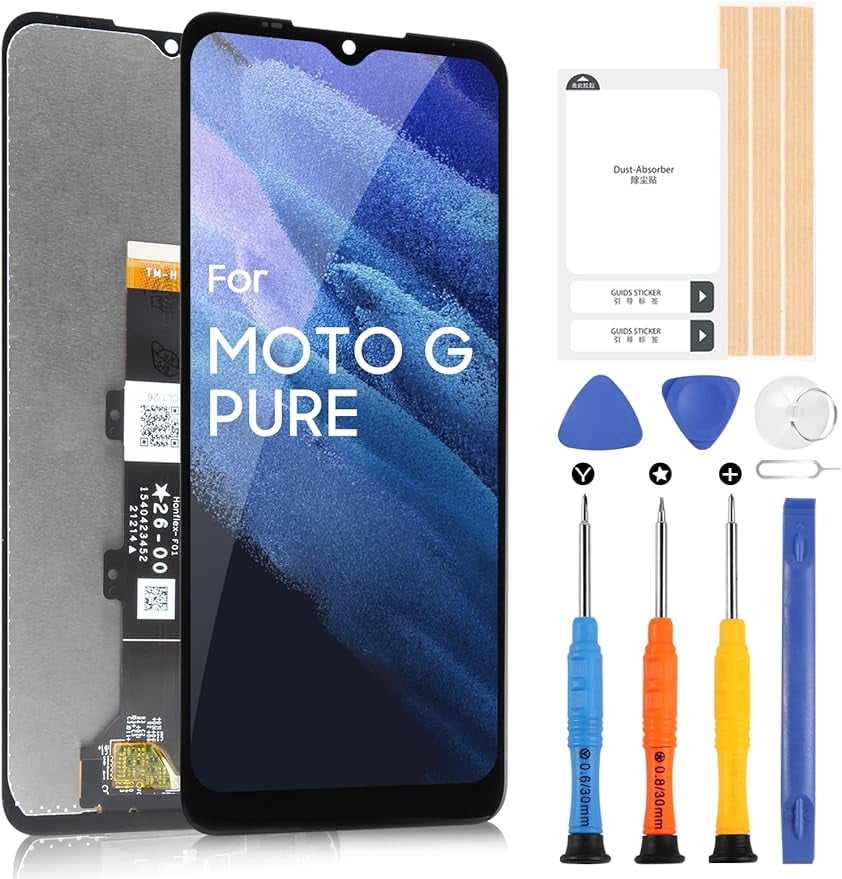 LCD Touch Screen Digitizer Replacement For Motorola Moto G Pure XT2163-4 - Full Display Assembly 5 thumbnail image