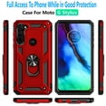 thumbnail image 1 of Motorola Moto G Stylus 2020 Case, STARSHOP Drop Protection Ring Kickstand Cover- Red, 1 of 6