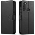 thumbnail image 1 of Motorola Moto G Stylus 2020 Case, Starshop Premium Leather Wallet Pocket Credit Card Slots-Black, 1 of 8
