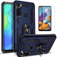 thumbnail image 1 of Motorola Moto G Stylus 2020 Case, With [Tempered Glass Screen Protector Included], STARSHOP Drop Protection Ring Kickstand Cover- Ink Blue, 1 of 8