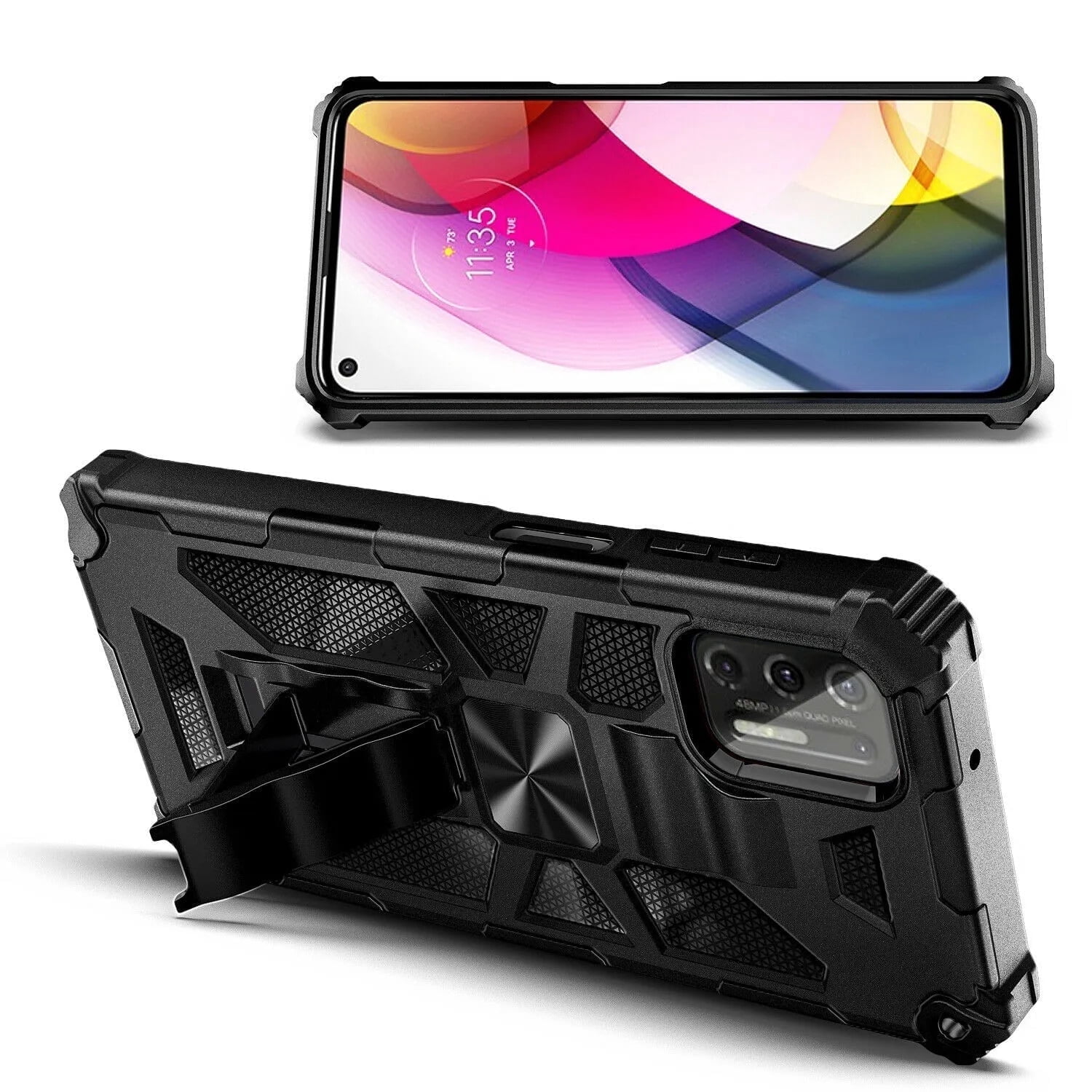 Motorola Moto G Stylus (2021) Military Grade Case - Black - Walmart.com