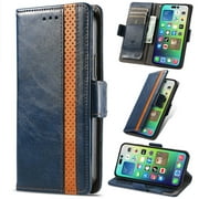 for Motorola Moto G Stylus (4G) (2022) Leather Phone Case Wallet Folio Flip Cover Casual Business, [RFID Blocking] Multi Hidden Anti-theft Card Holder Cash Slot, Side Magnetic Buckle, Stand Support