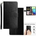 thumbnail image 1 of for Motorola Moto G Stylus 5G 2021 Flip Kickstand Case, Premium PU Leather Wallet with Credit Card Holder[ RFID Blocking] 360 Full Shockproof Protection Magnetic Closure Cover&Wrist Strap, Black, 1 of 11
