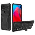 thumbnail image 1 of for Motorola Moto G Stylus 5G 2021 Wallet Case, with Credit Card Holder Stand Kickstand Slim Rugged Shockproof Heavy Duty Defender Armor Military Grade Protective Phone Case - Black, 1 of 9