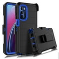 thumbnail image 1 of for Motorola Moto G Stylus 5G 2022 Case, Built-in Screen Protector Case with Belt Clip Holster Heavy Duty Rugged Shockproof Full Body Protection Kickstand Cover -Blue, 1 of 8