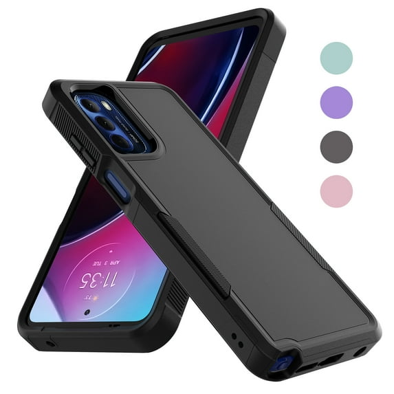 For Motorola Moto G Stylus 5G 2022 Case,Takfox 2 in 1 Heavy Duty Armor Shockproof Tough Hybrid Dual Layer Rubber Drop Protection Soft Bumper Rugged Phone Cover Case,Black