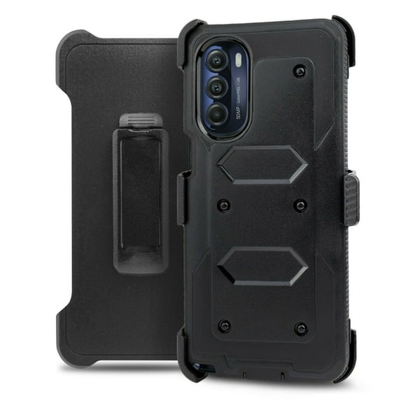 For Motorola Moto G Stylus 5G 2022 (NOT FIT G STYLUS 5G 2021) Phone Case Dual Layer Full-Body Drop Resistant Shockproof Case with Built In Screen Protector