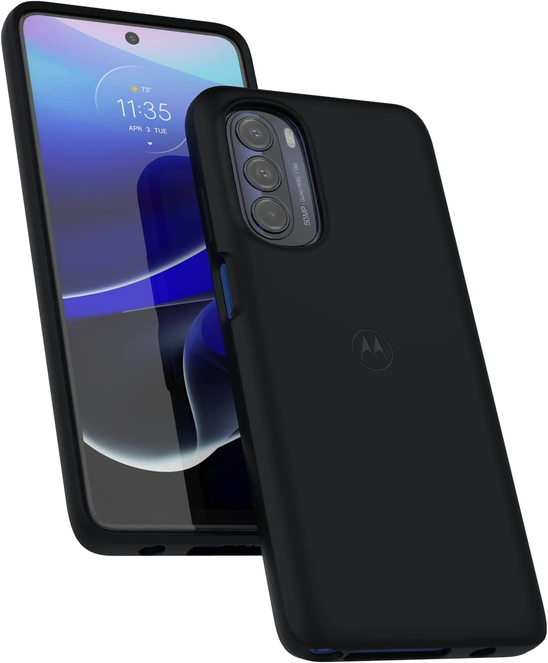 Motorola Moto G Stylus 5G (2022) Protective Case- Black- Precision