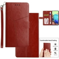 for Motorola Moto G Stylus 5G 2022 Wallet Case,Luxury PU Leather Flip Cover [Magnetic Clasp][Full Protection] [RFID Blocking][Card Slots] [Wrist Strap][Kickstand] Shockproof Phone Case, Brown