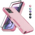 thumbnail image 1 of Motorola Moto G Stylus 5G 2023 Phone Case with Tempered Glass Screen Protector, eBizWare Shockproof Case Cover for Moto G Stylus 5G 2023, Heavy Duty Armor Full Body Protective Cover -Rose Gold, 1 of 8