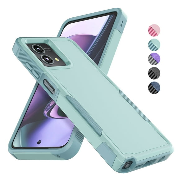 Motorola Moto G Stylus 5G 2023 Phone Case, eBizWare Shockproof Case Cover for Moto G Stylus 5G 2023, Heavy Duty Armor Full Body Protective Case -Green