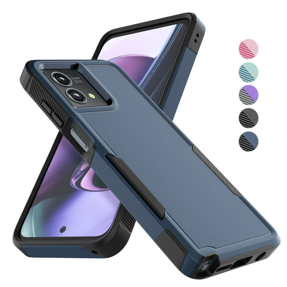Motorola Moto G Stylus 5G 2023 Phone Case, eBizWare Shockproof Case Cover for Moto G Stylus 5G 2023, Heavy Duty Armor Full Body Protective Case -Blue
