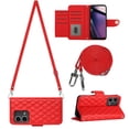 thumbnail image 1 of for Motorola Moto G Stylus 5G 2023 Wallet Case, Elegant Card Holder Cash Slot PU Leather Kickstand Shoulder Strap Shockproof Protective Flip Women Girls Case Cover for Moto G Stylus 5G 2023, Red, 1 of 6