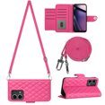 thumbnail image 1 of for Motorola Moto G Stylus 5G 2023 Wallet Case, Elegant Card Holder Cash Slot PU Leather Kickstand Shoulder Strap Shockproof Protective Flip Women Girls Case Cover for Moto G Stylus 5G 2023, Rose, 1 of 6