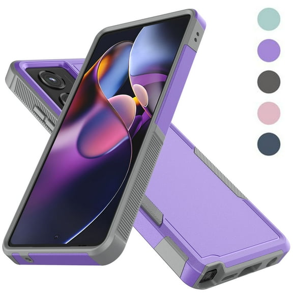 For Motorola Moto G Stylus 5G 2024 Case ,2 in 1 Phone Case for Moto G Stylus 5G 2024 6.7 inch ,Takfox Shockproof Heavy Duty Armor Hard Plastic & Rubber Rugged Full Body Bumper Cover -Purple